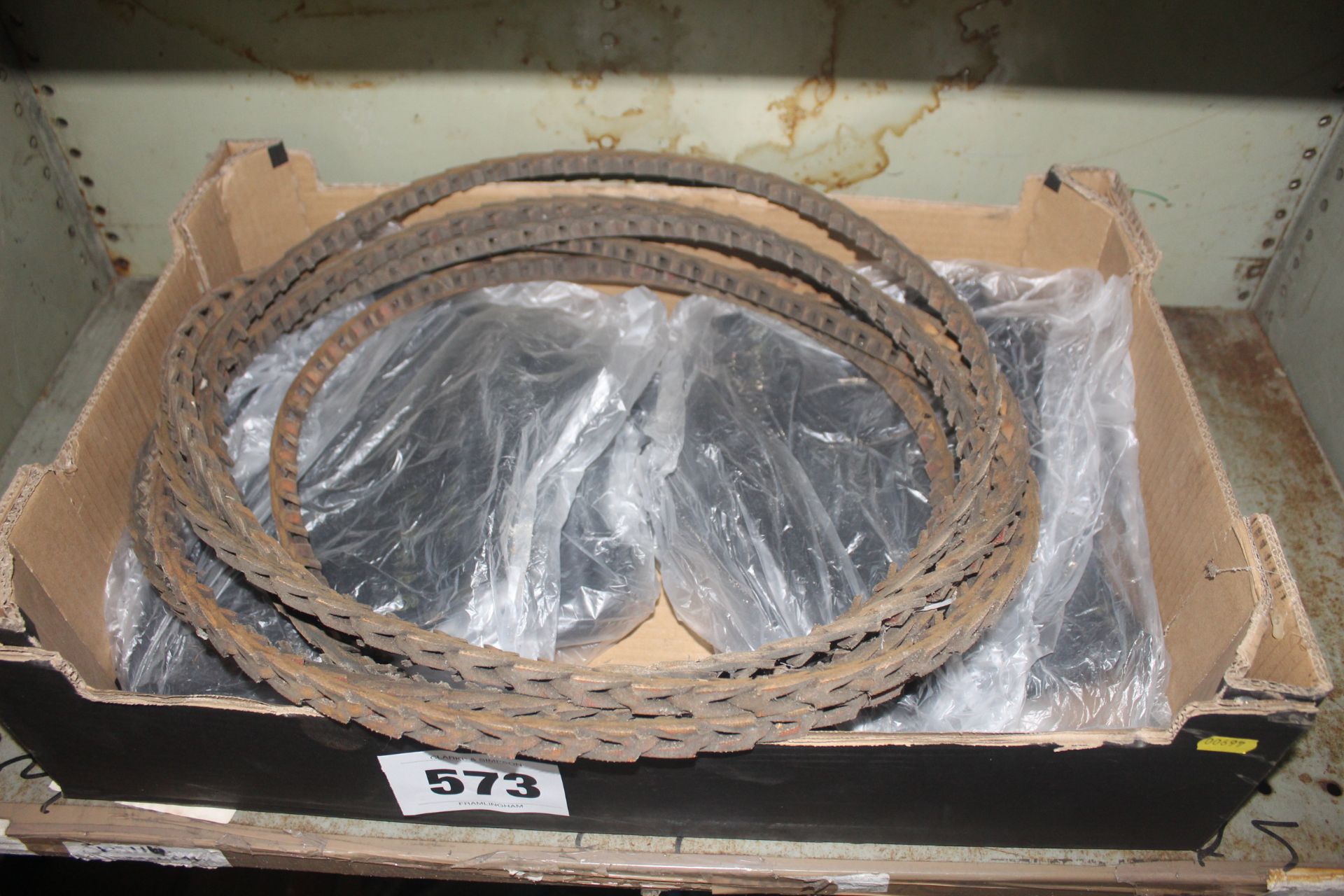 4x unused 750-16 inner tubes and vintage belts.