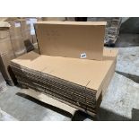 Part pallet of approx 91x52x12 single wall cardboa