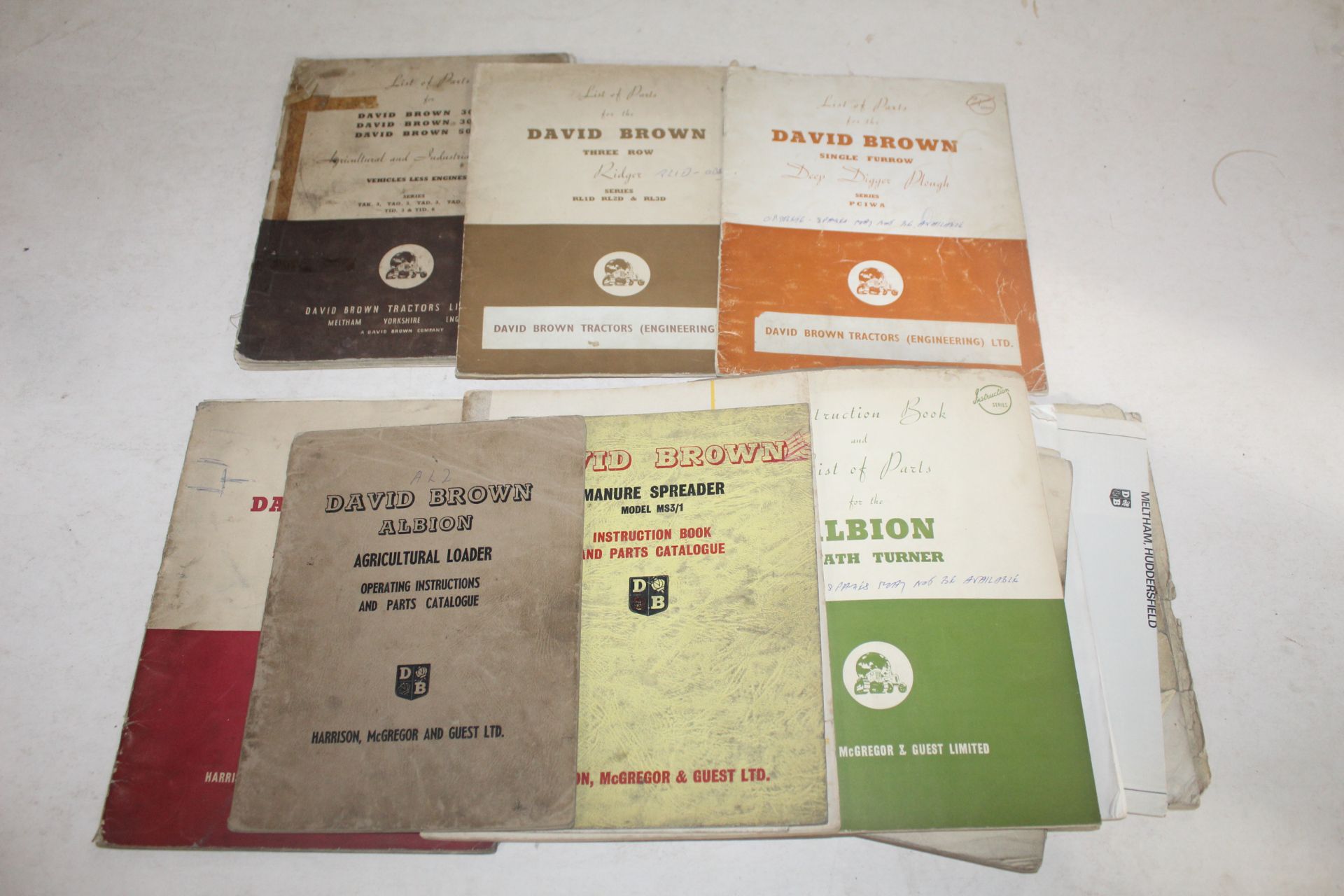 Various David Brown books/ manuals.