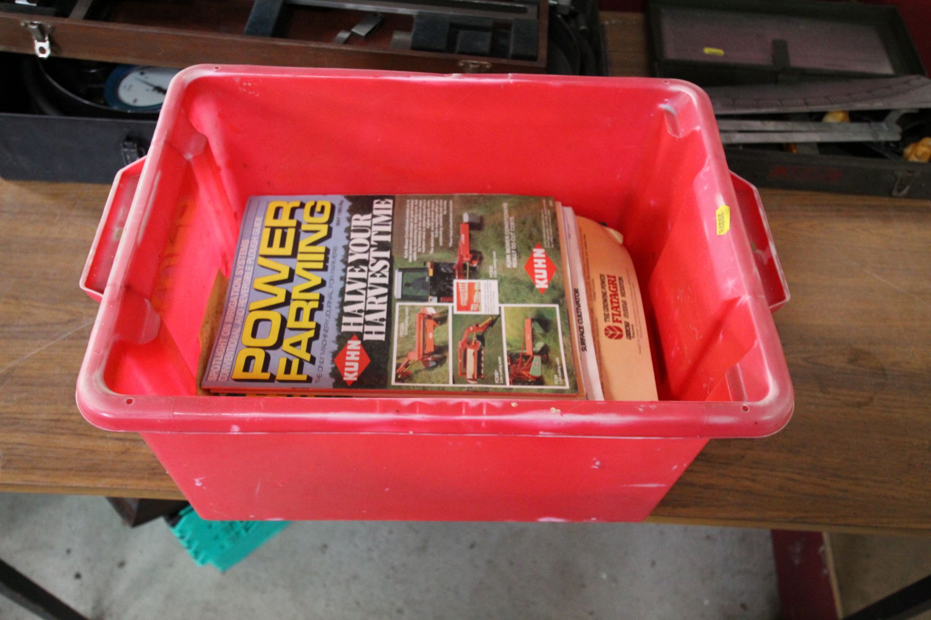 Box of Power Farming Magazines.
