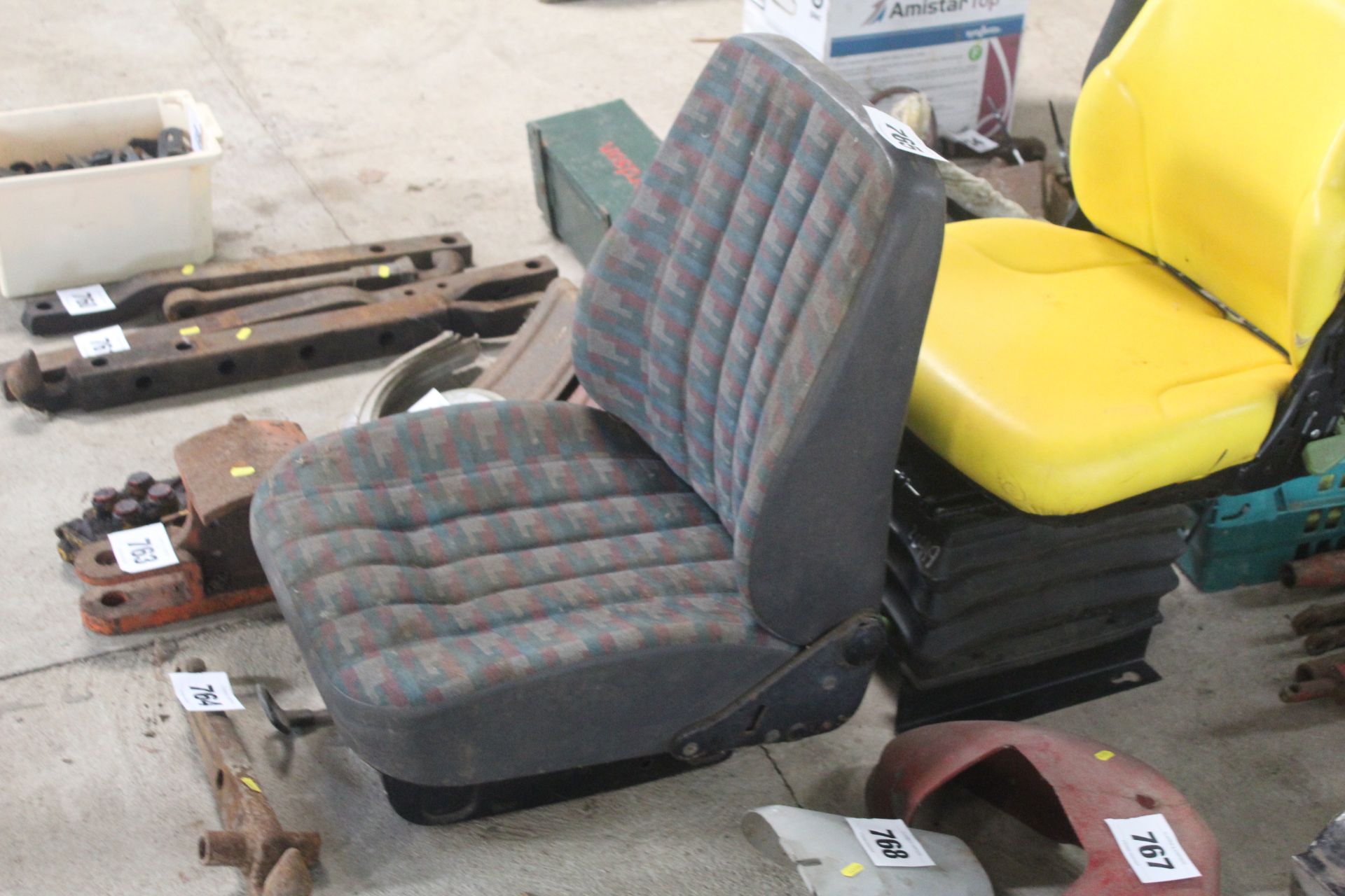 Tractor seat.
