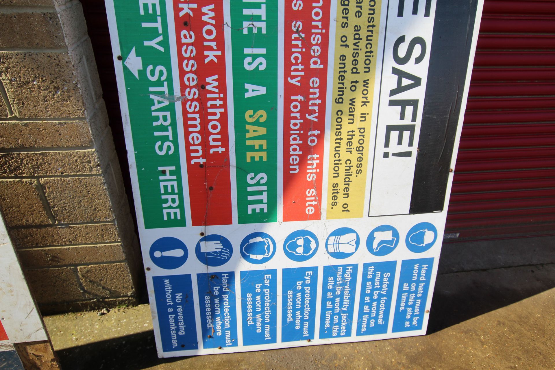 2x 8ft x 4ft Site safety signs. - Image 5 of 5