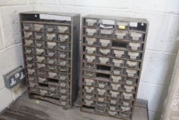 2x parts drawers with some contents. V