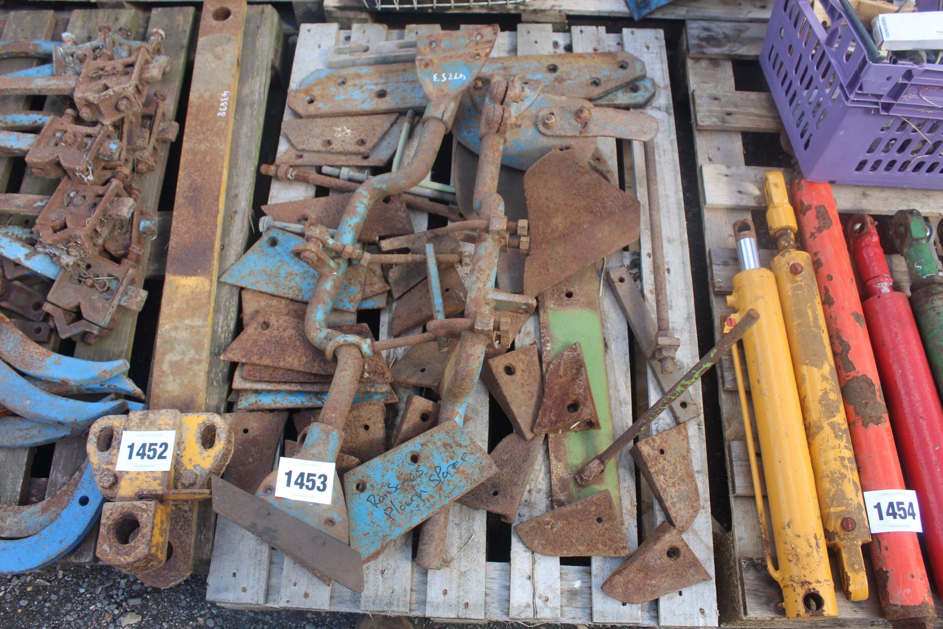 Ransomes plough spares.
