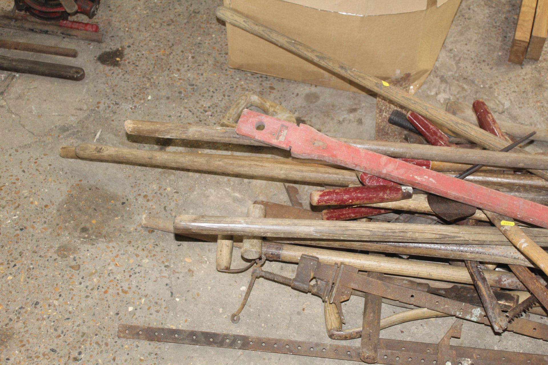 Large quantity of long handled tools. - Image 2 of 3