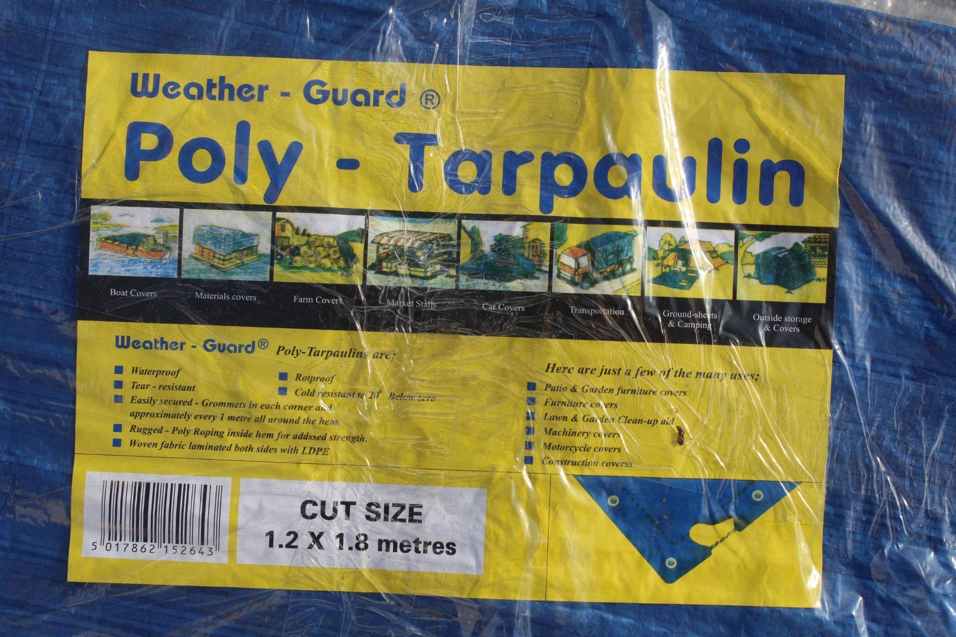 4x Tarpaulins - various sizes. V - Image 2 of 3