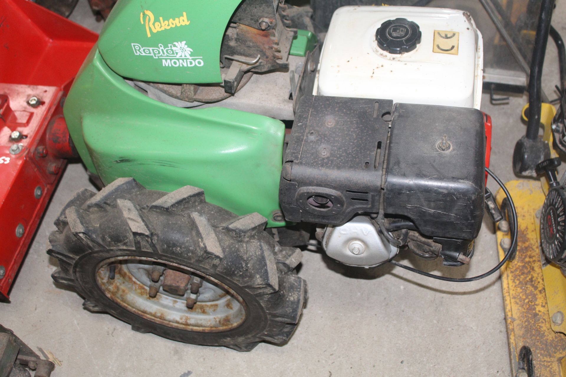 Rapid Mondo two wheel tractor. 2000. With refurbished flail mower. - Image 6 of 12