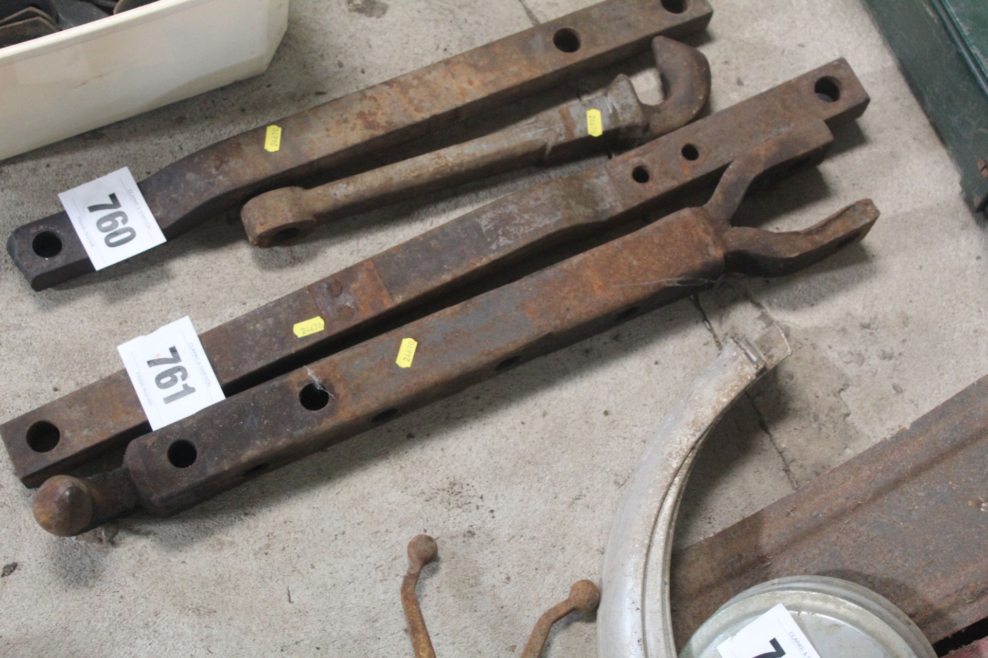 Ford and Massey Ferguson drawbars.