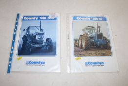 County Tractor Sales Brochures x2.