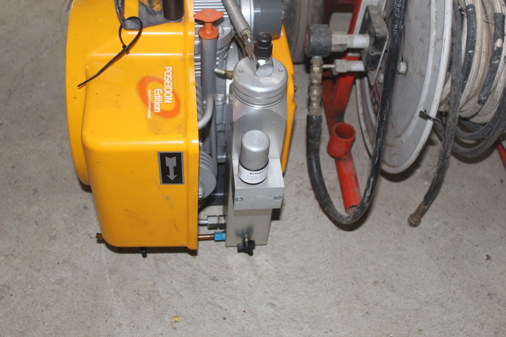 Bauer high pressure compressor for charging diving bottles. 300 bar. 240V. Pump has suffered water - Image 4 of 6