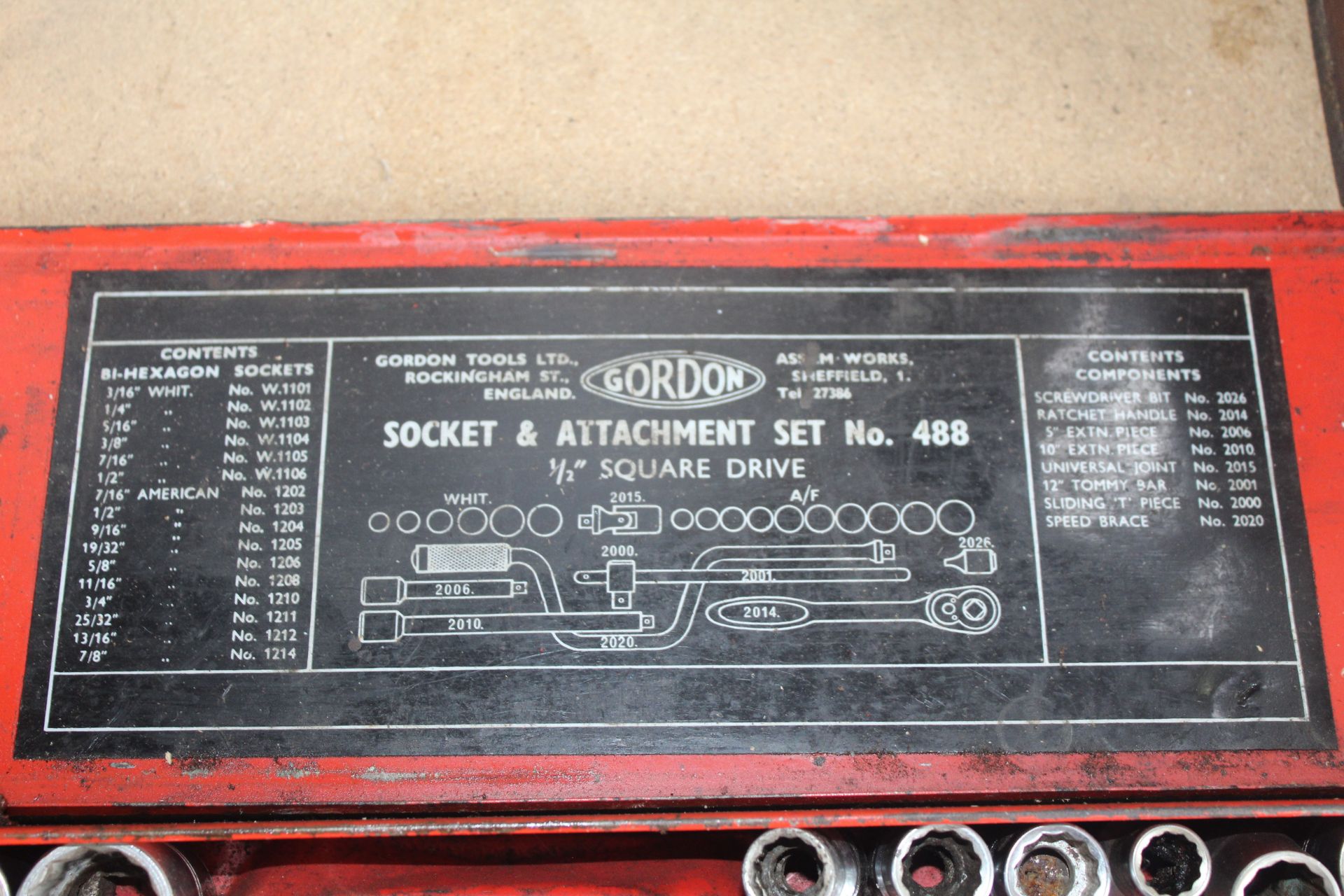 Gordon 1/2in socket set. - Image 4 of 4