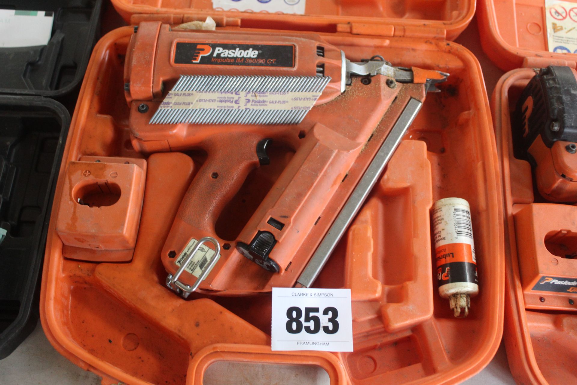 Paslode nail gun. With charger (no lead).