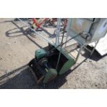 Ransomes lawn mower. With grass box.