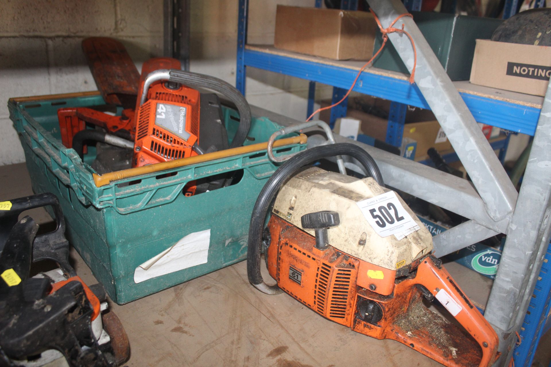 Various chainsaws for spares. V