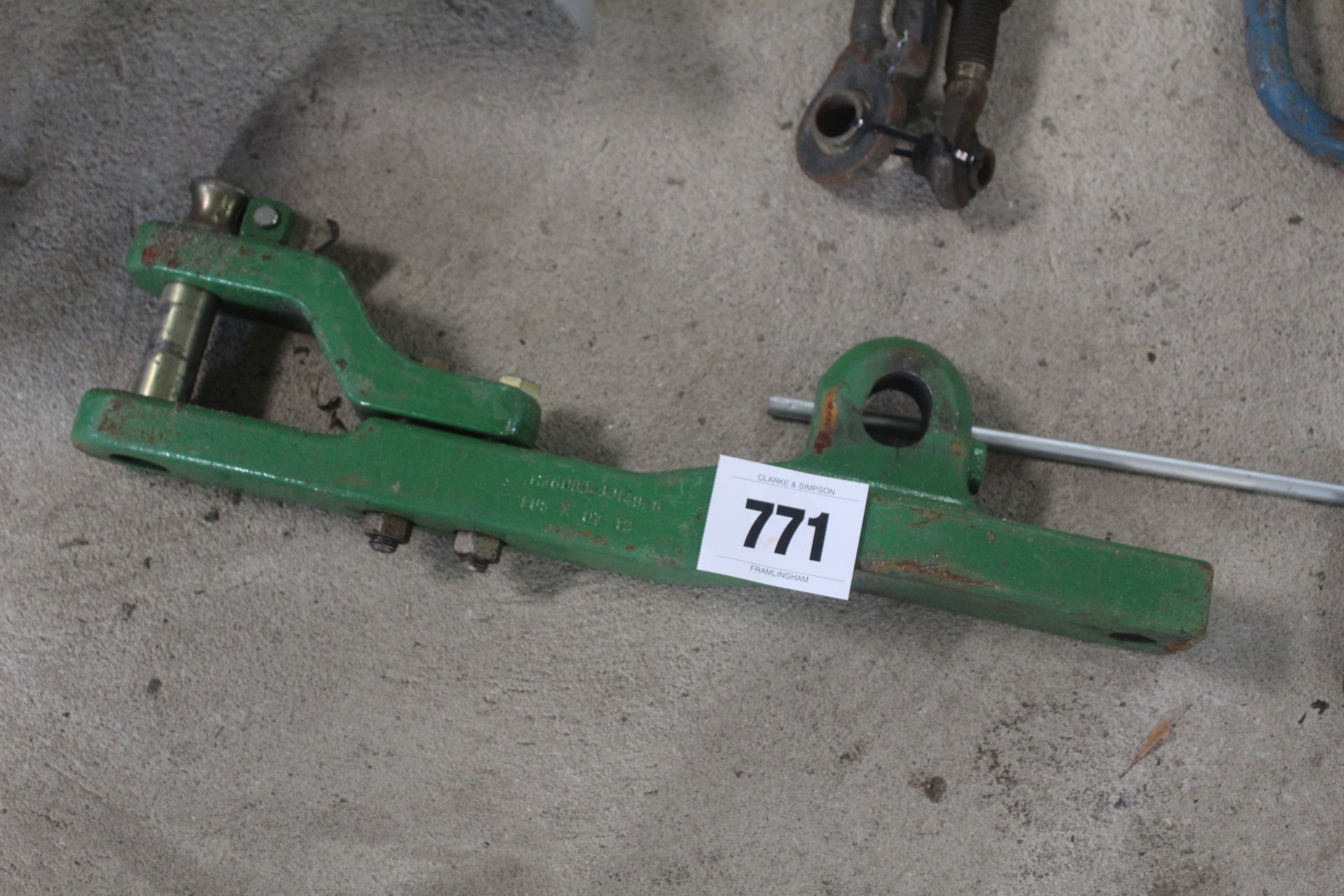 John Deere clevis drawbar.