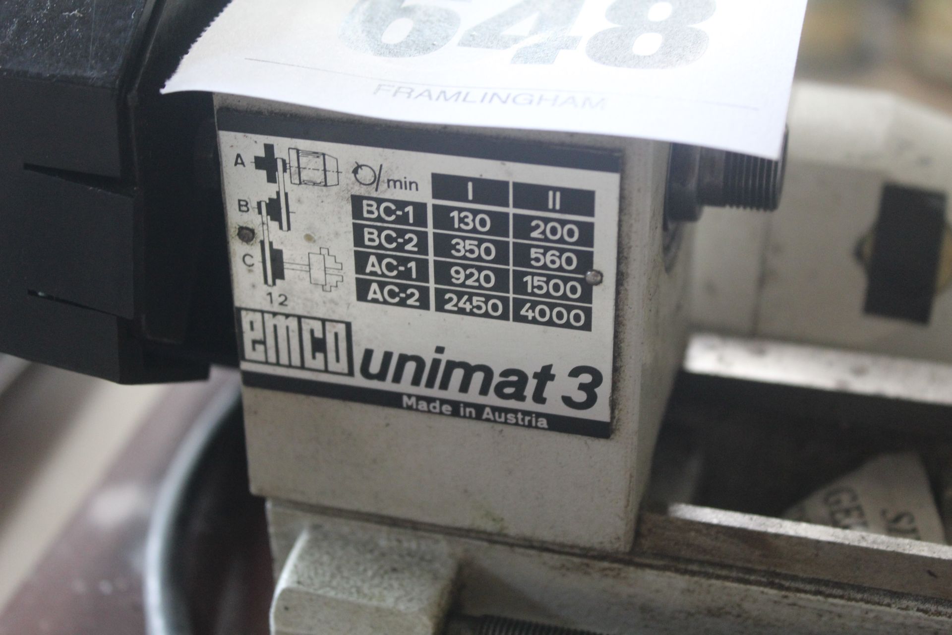 Emco Unimat 3 Lathe c/w accessories. - Bild 4 aus 4