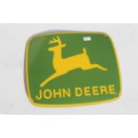 John Deere vitreous sign. V