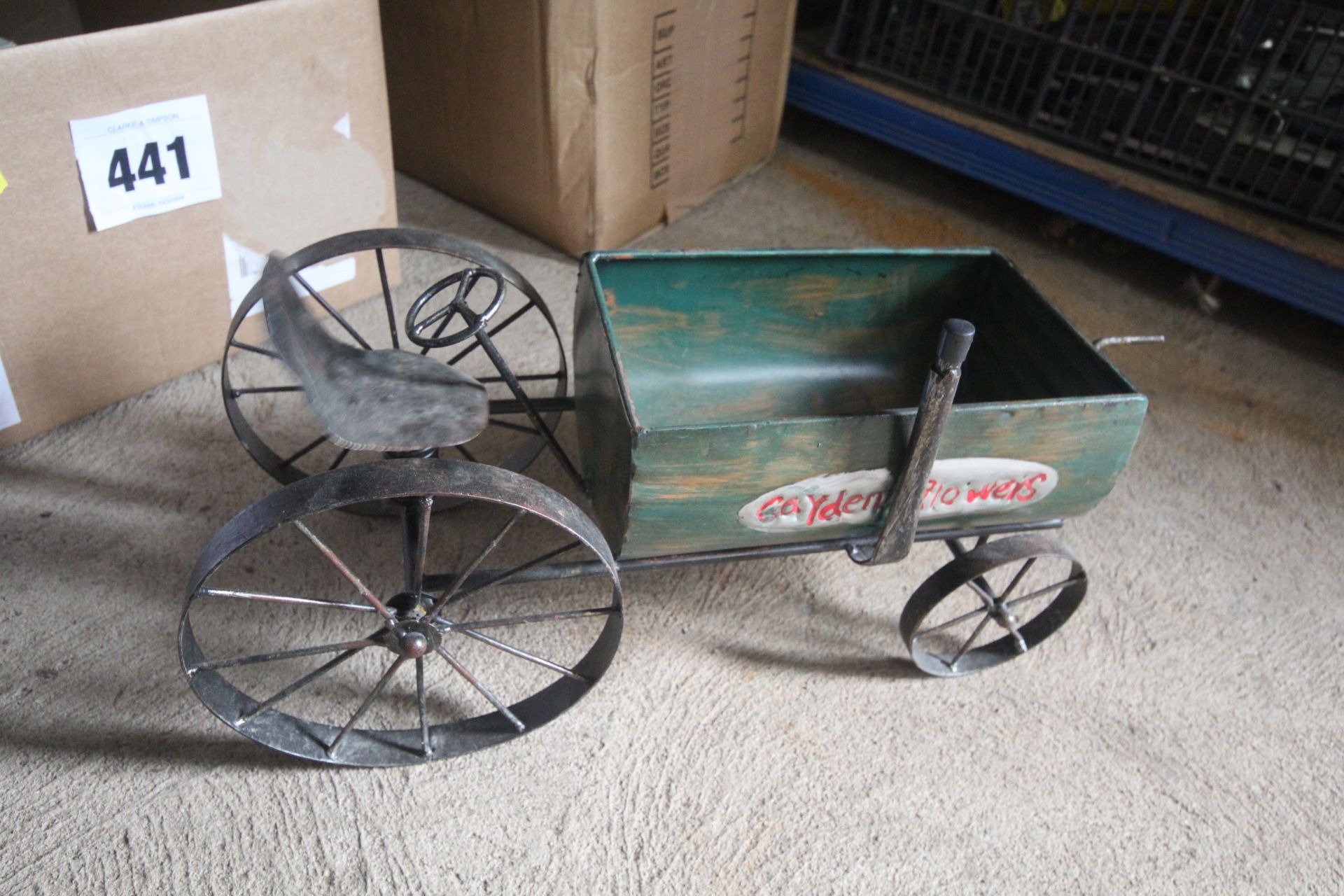 Tinplate tractor planter. - Image 2 of 2