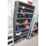 Dexion style workshop shelving.