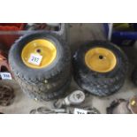 5x wheel barrow wheels.