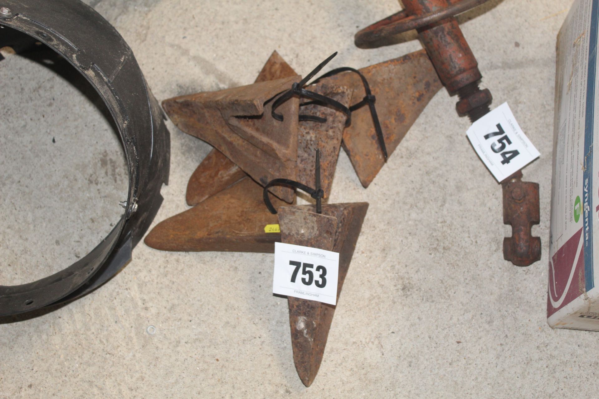 Plough parts.