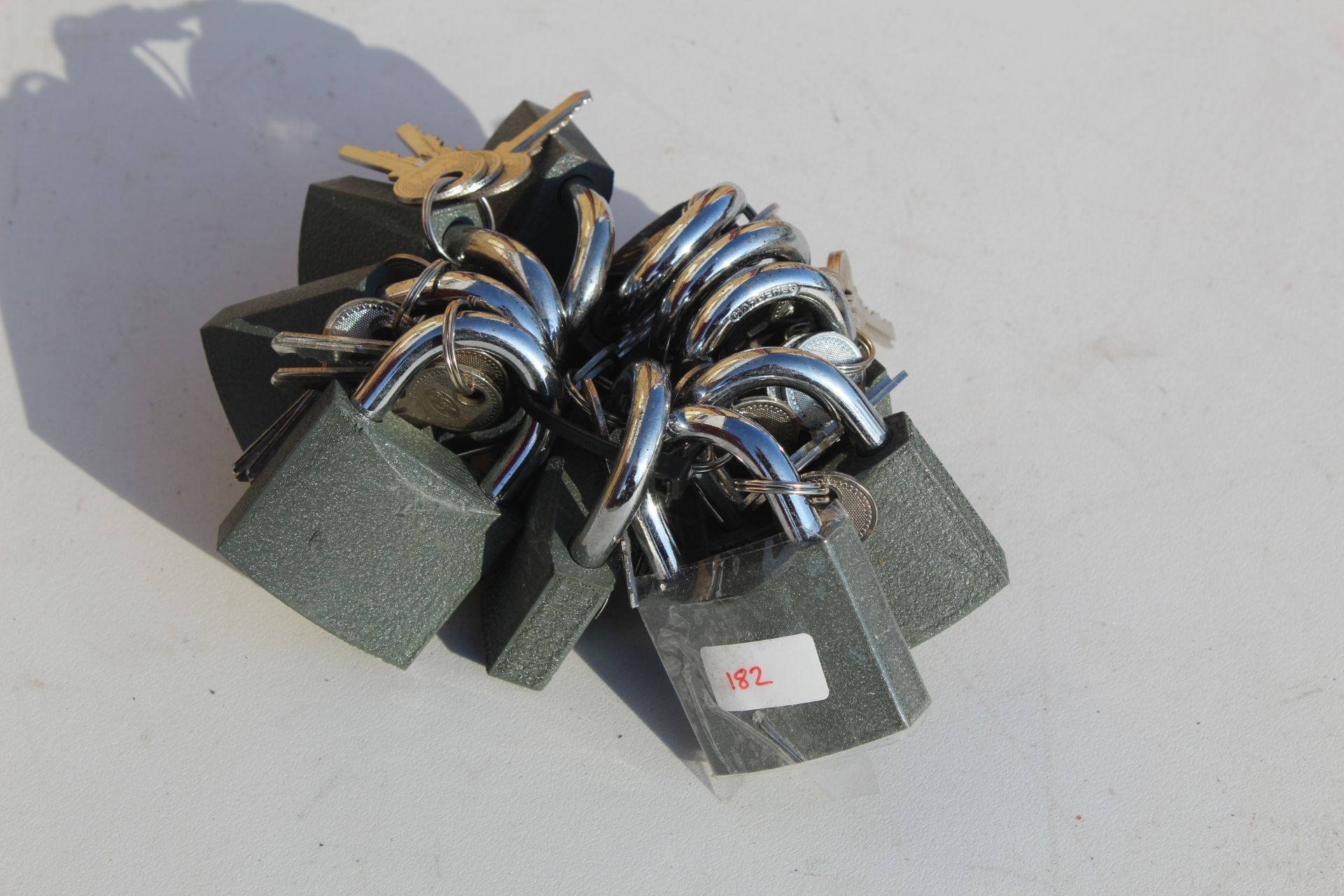 10x 50mm Iron padlocks. V