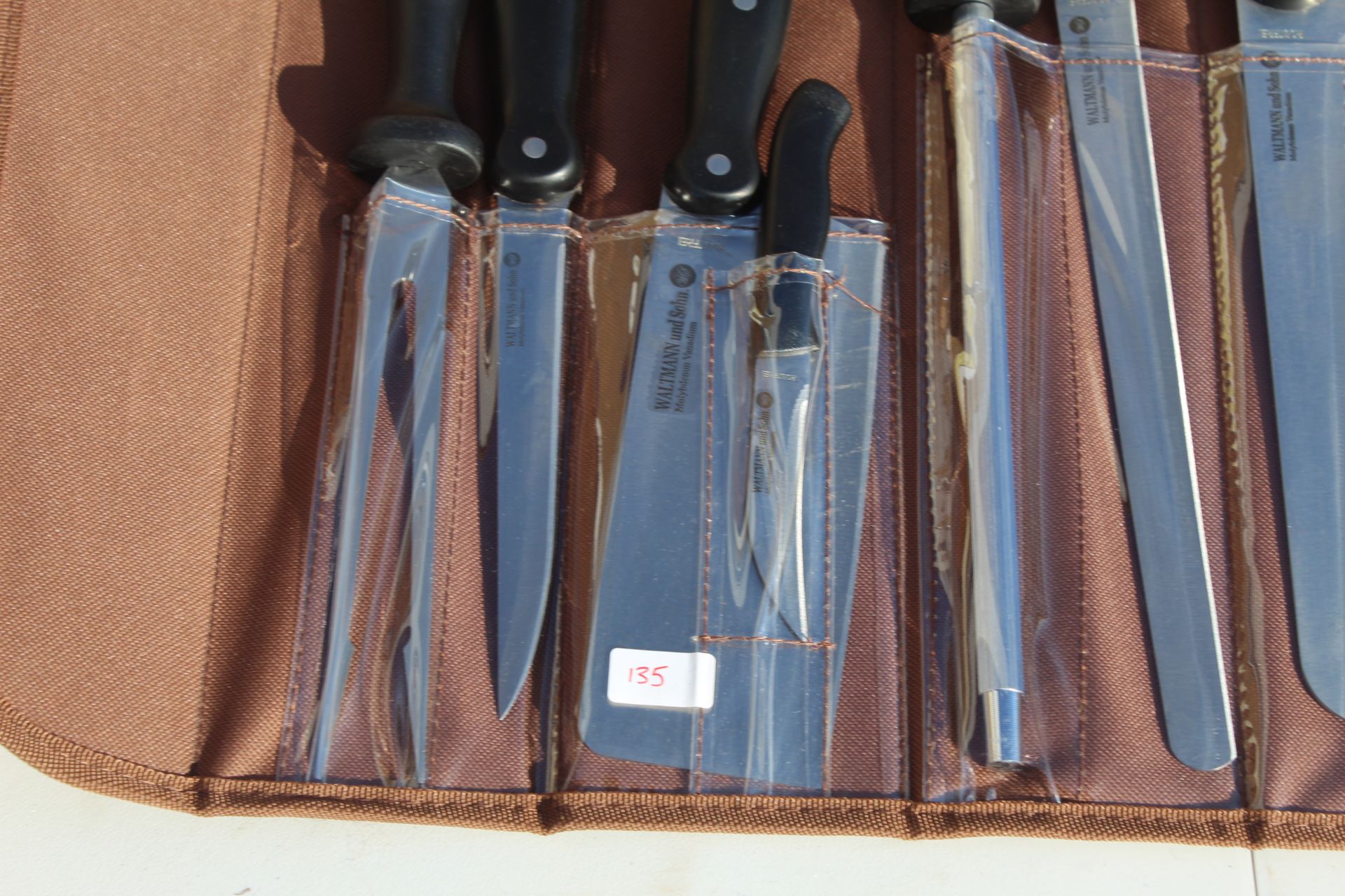 9 pce Knife set in bag. V - Image 2 of 2