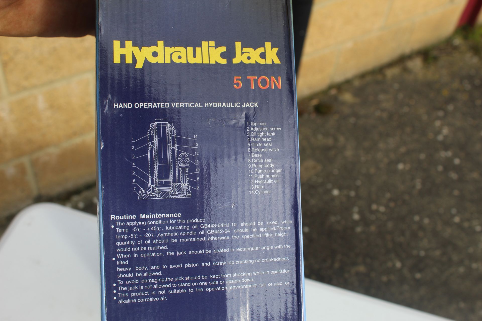 5T bottle jack. V - Image 5 of 5