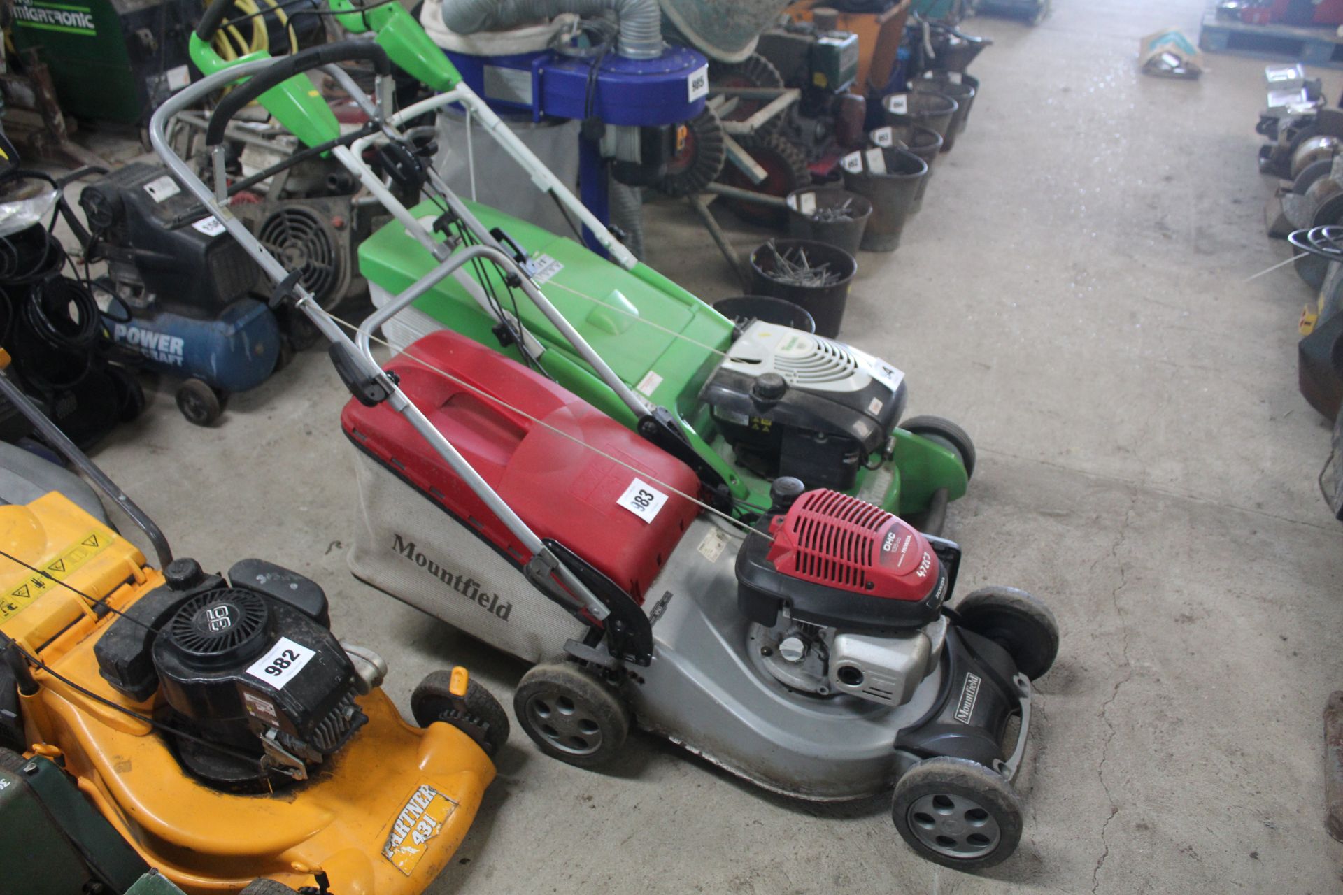 Mountfield Honda self-propelled pedistrian mower. Little used.