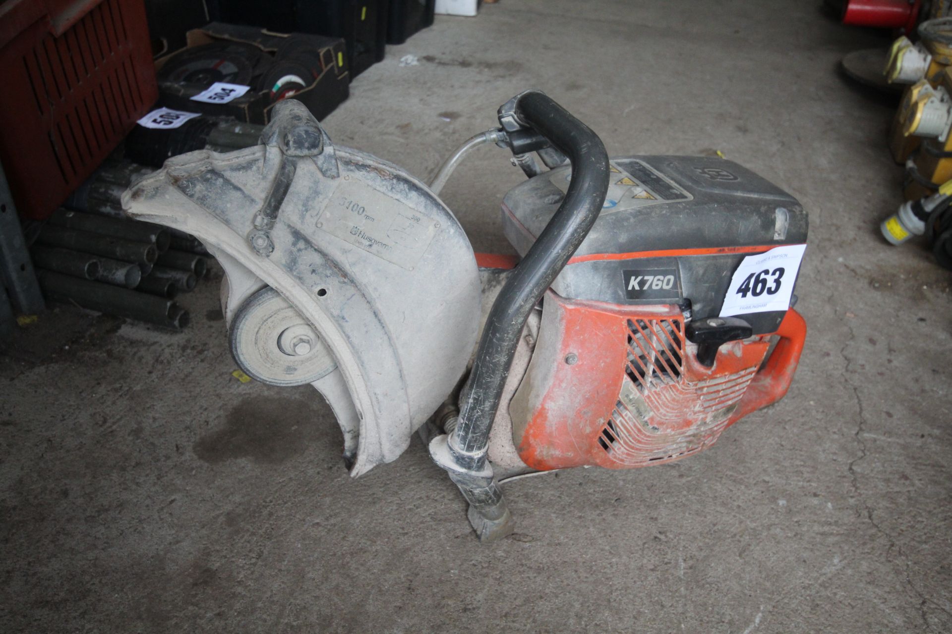 Husqvarna K760 petrol disc cutter. V