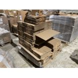 Part pallet of approx 22x20x18 single wall cardboa