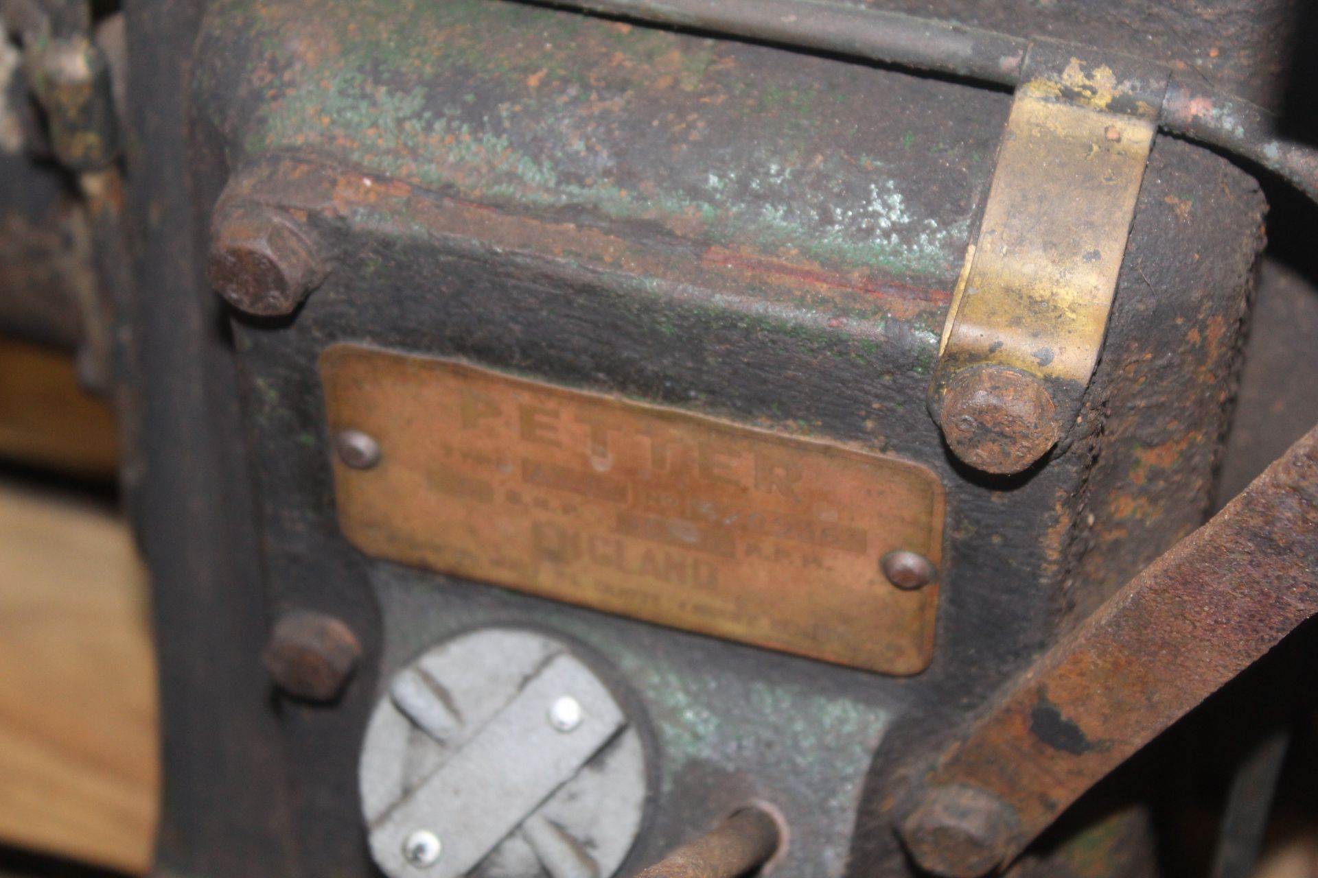 Petter AV1 diesel 5bhp water cooled stationary engine. With radiator and fan. For restoration. V - Bild 8 aus 8