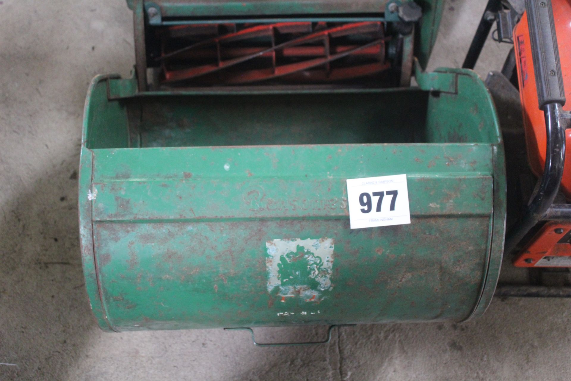 Ransomes mower, box and seat. - Image 2 of 10