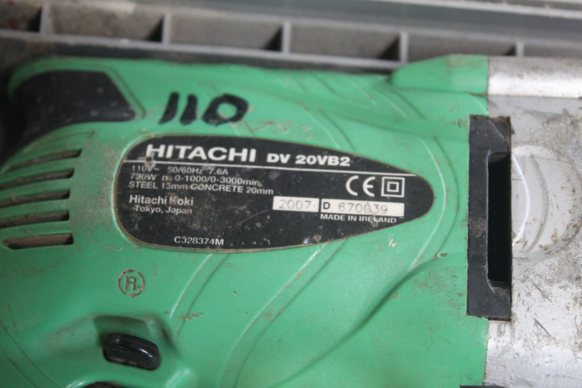 Hitachi 110v drill. - Image 6 of 6