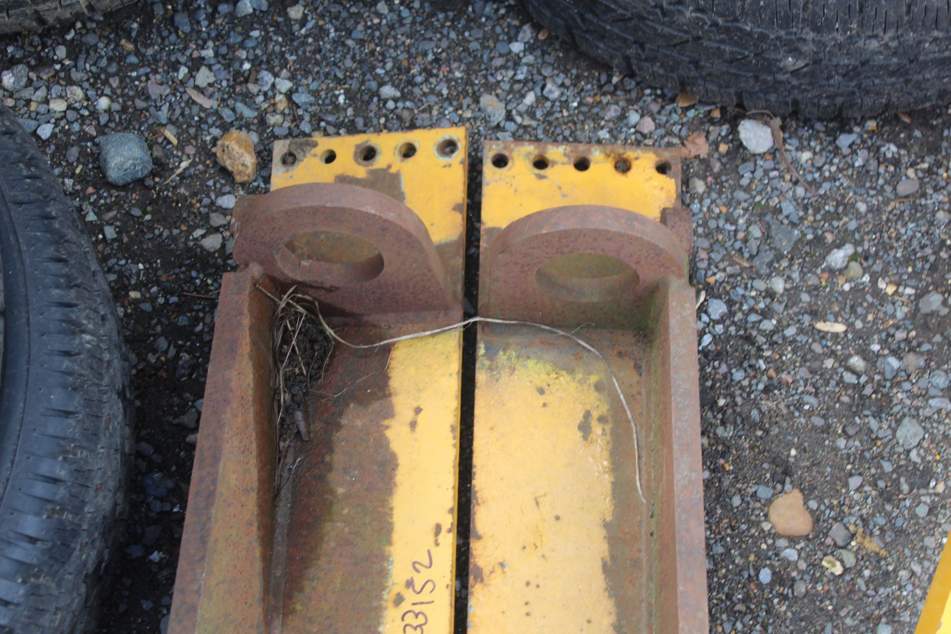 2x Matbro telehandler brackets. V - Image 3 of 3