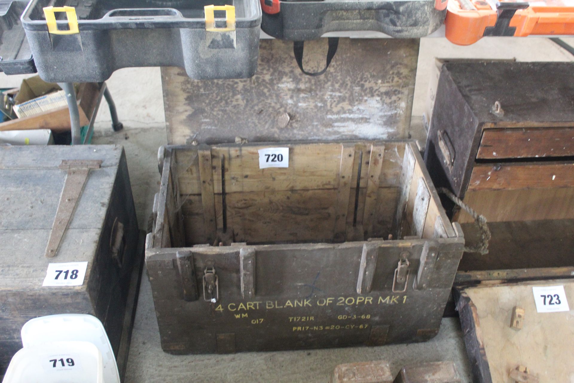 Military wooden chest.