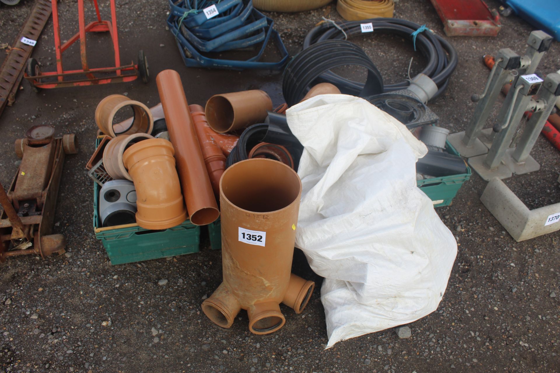 Large quantity of drainage goods.