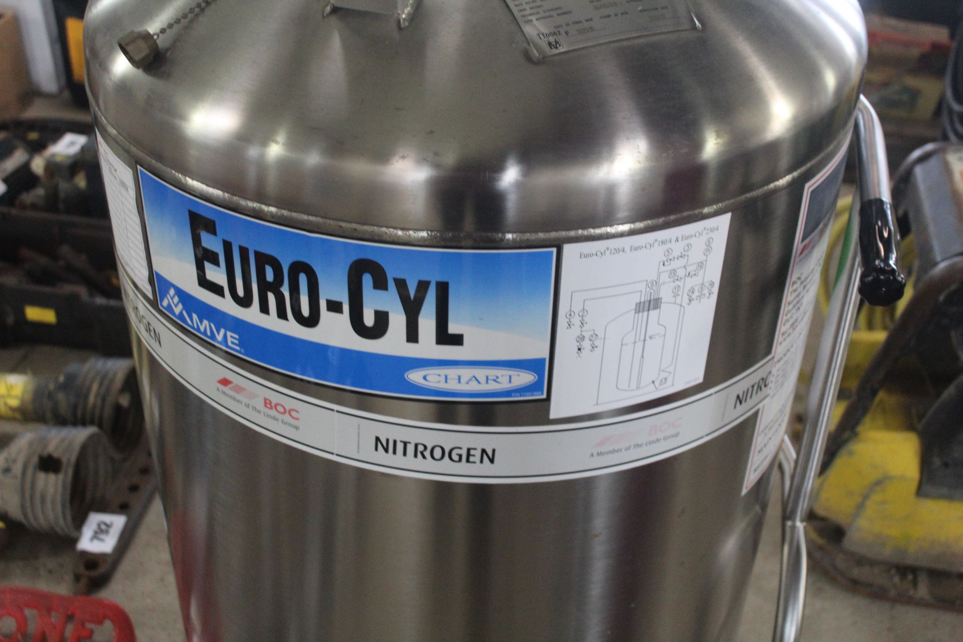 Chart Euro-Cyl 230/4 240L stainless steel air tank - Image 9 of 11