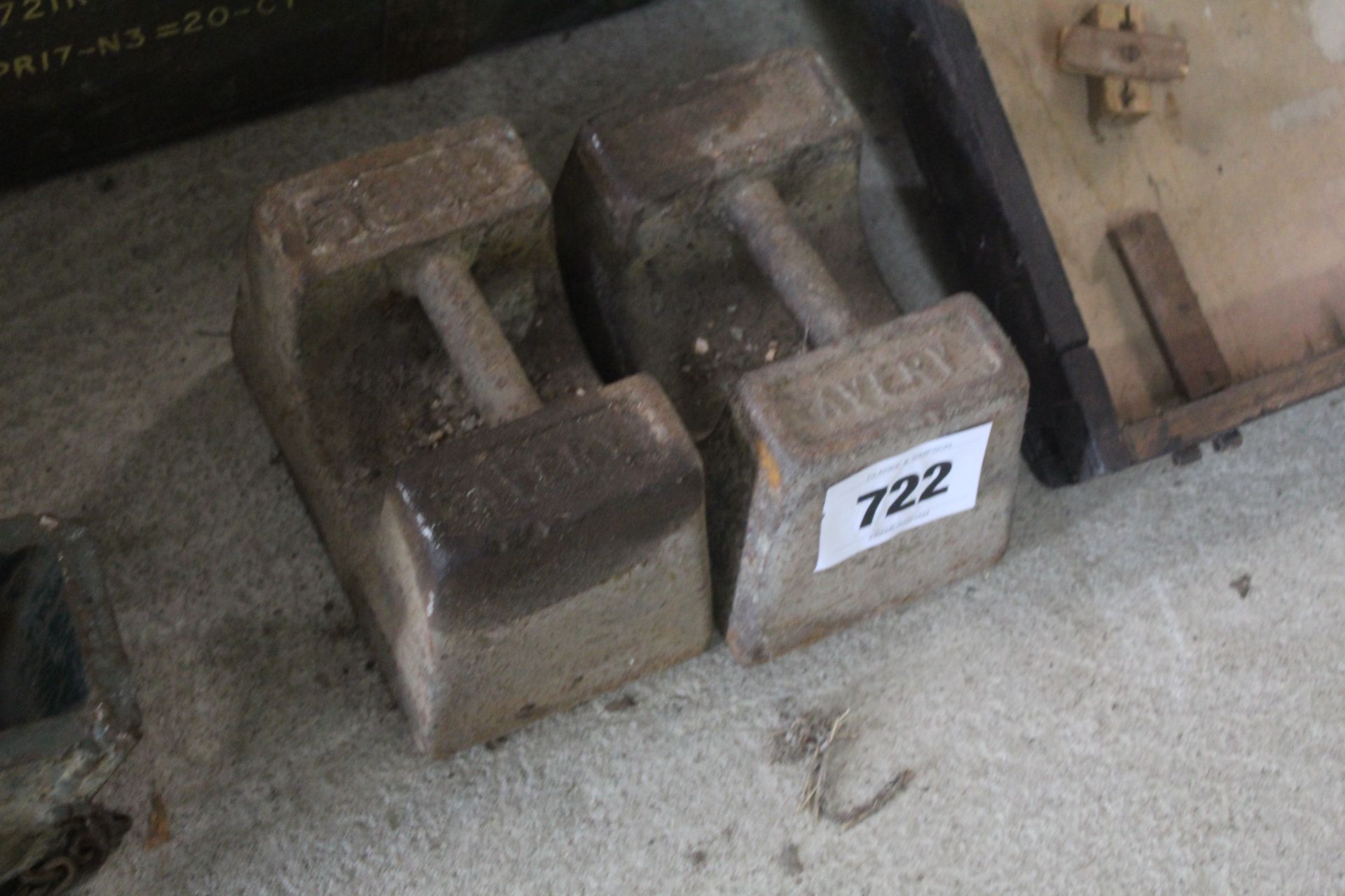 2x 56lb weights. - Image 2 of 2