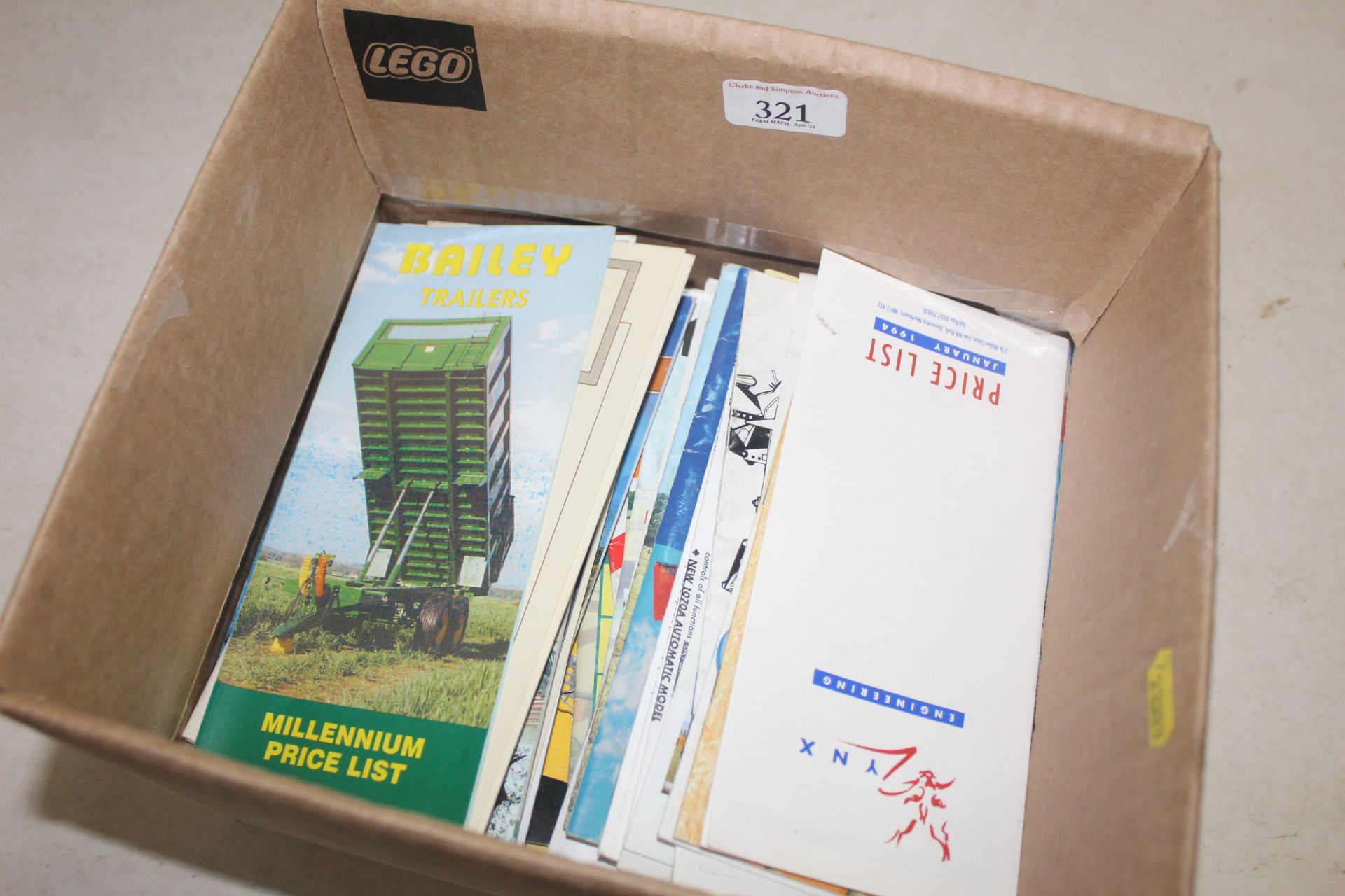 Box of Agricultural Machinery Price Lists. - Image 2 of 3