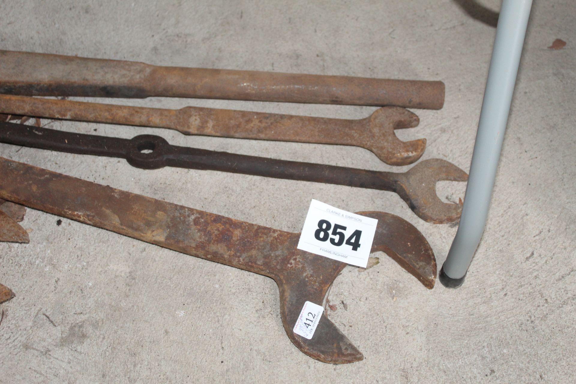 Various large vintage spanners. - Image 2 of 3