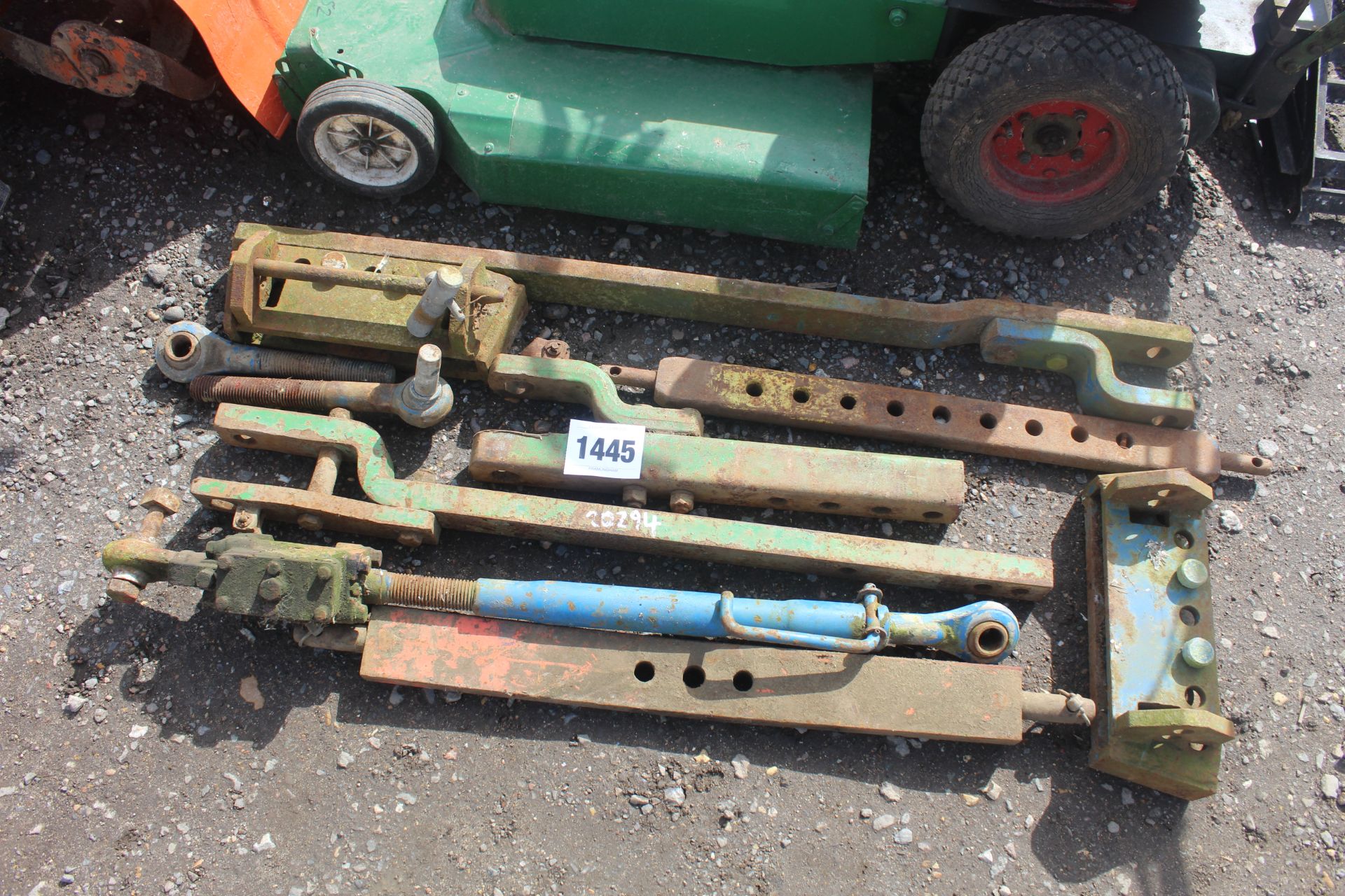 Various Ford and John Deere drawbars etc. V