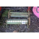 Pair of Nodet micro granule Avadex rollers. V