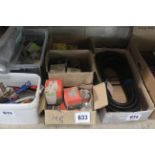 Box of mixed AGCO filters, box of mixed JBC filters and a box of mixed filters etc. V