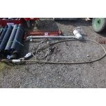 Very heavy duty 5m wire tow rope etc.