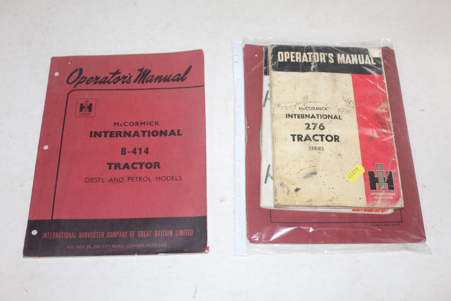 Various McCormick/ International manuals.