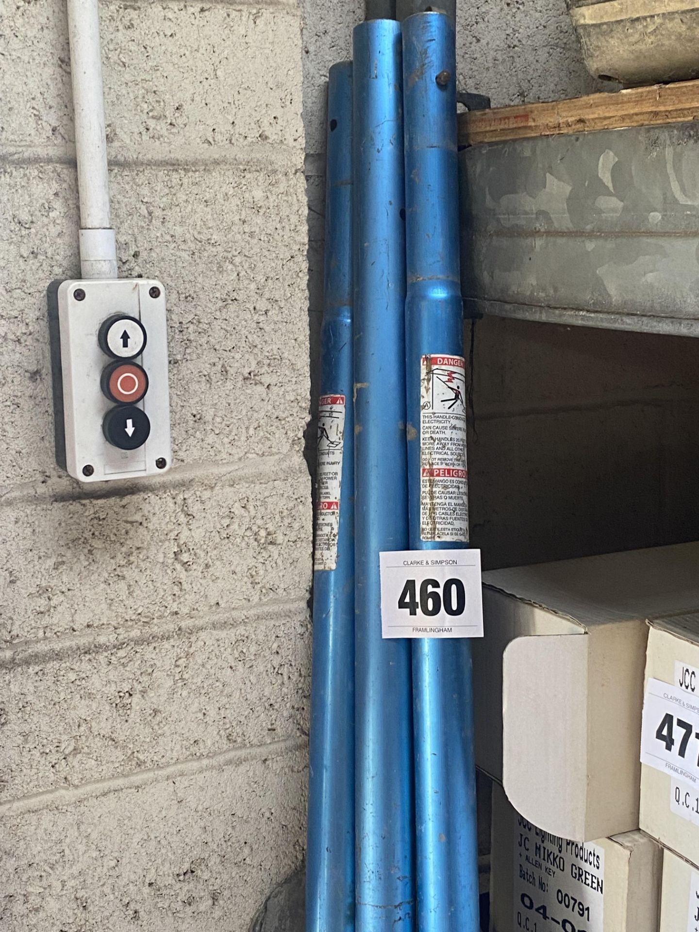 3x hand float poles and head. For sale on behalf of the Directors, pending liquidation. V - Image 4 of 4