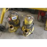 2x large submersible pumps. V