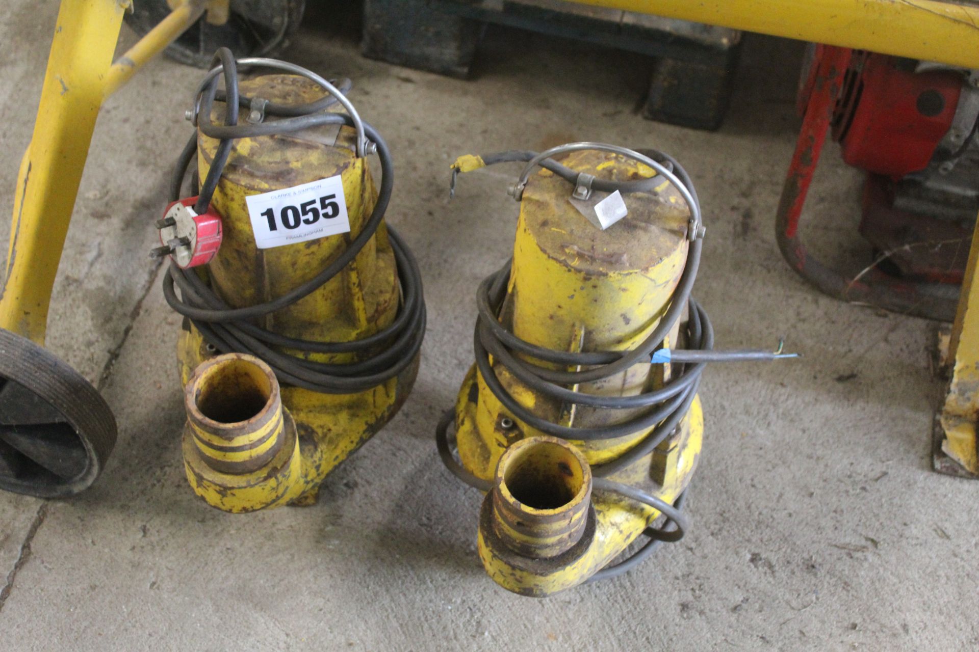 2x large submersible pumps. V