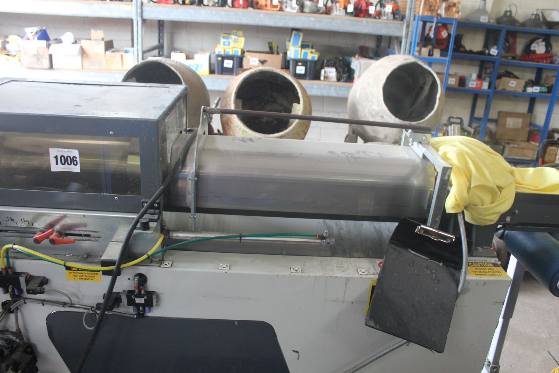 Sorma KB GX 140 produce netting machine. With label printer and output elevator. - Image 3 of 28